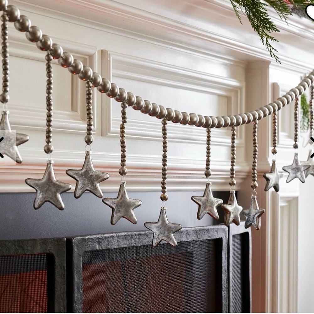 Pottery Barn Silver Garland